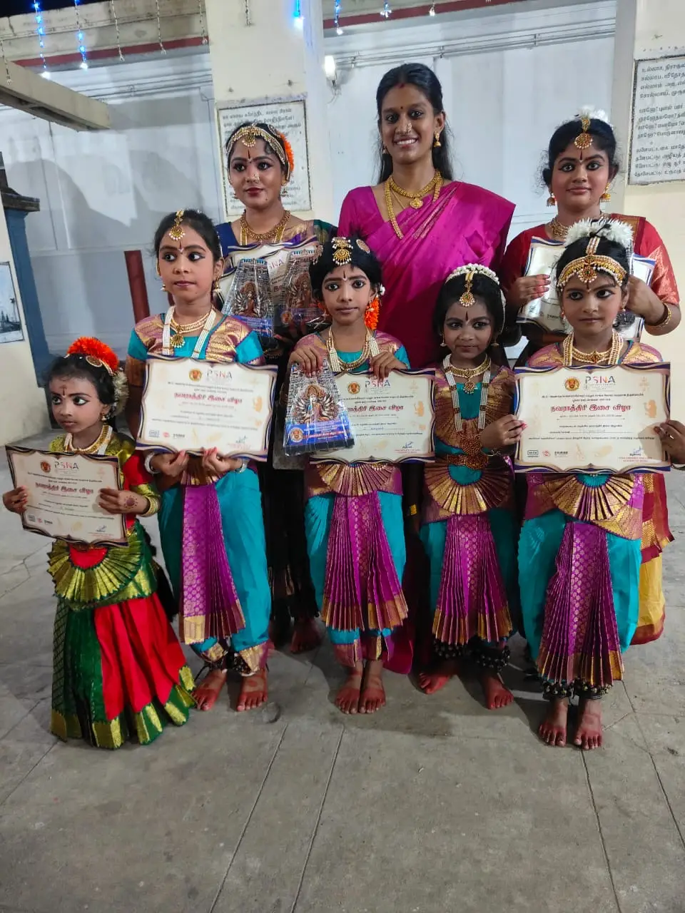 Adavu practice session